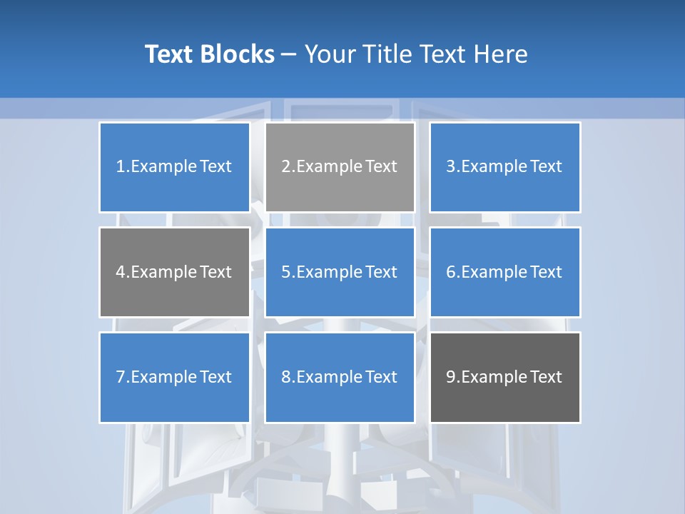 Button White Amplifier PowerPoint Template