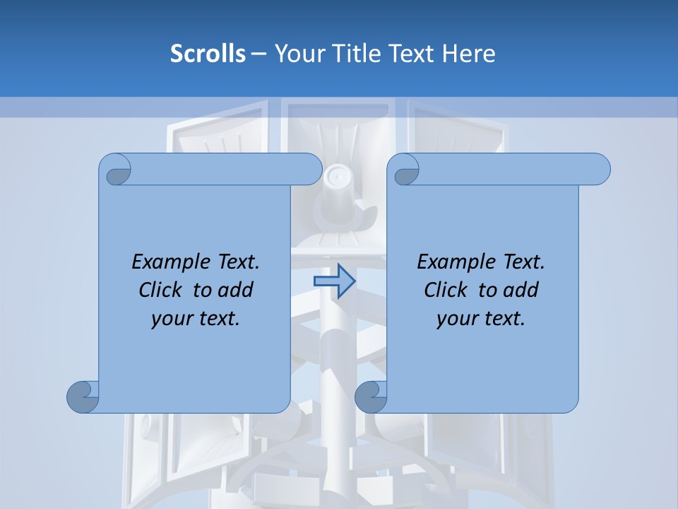 Button White Amplifier PowerPoint Template