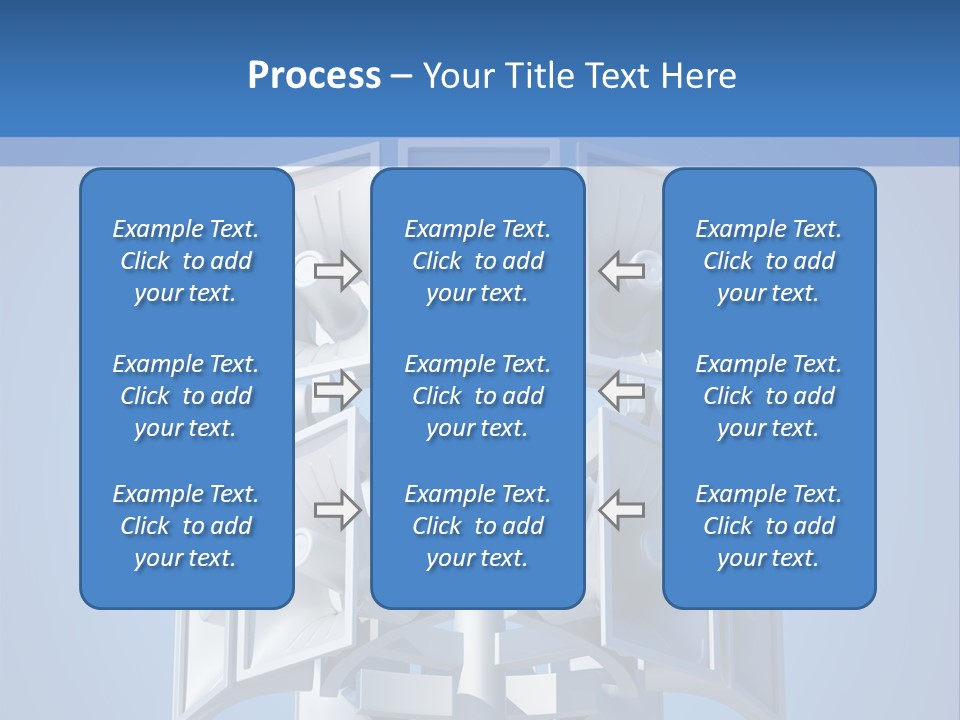 Button White Amplifier PowerPoint Template