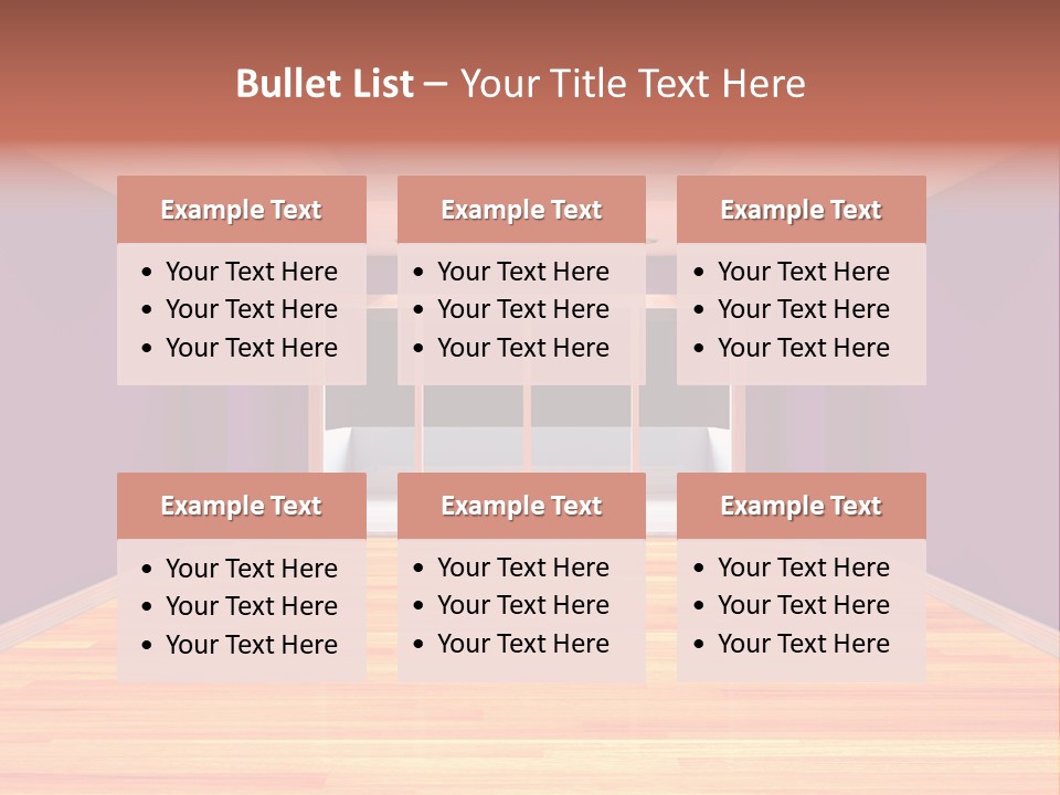 Flat White Tile PowerPoint Template
