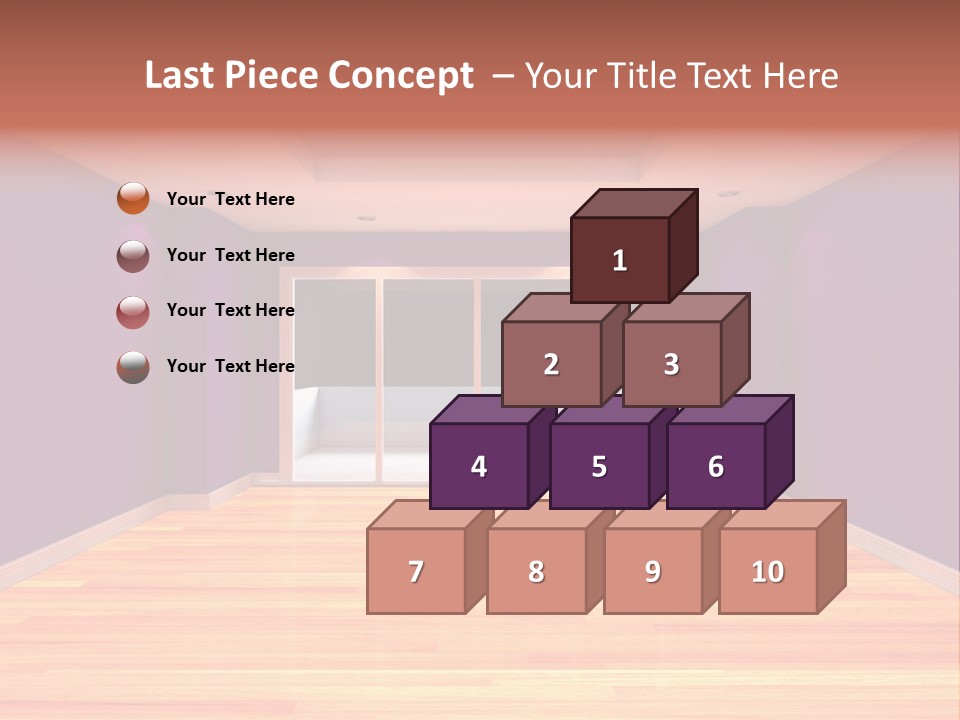 Flat White Tile PowerPoint Template