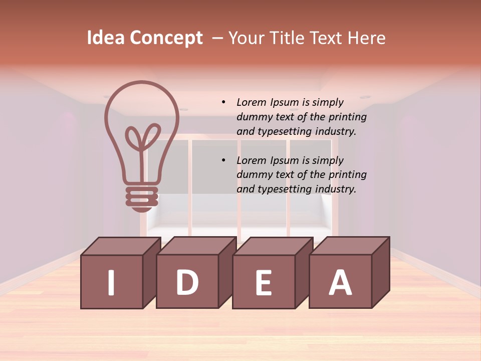 Flat White Tile PowerPoint Template
