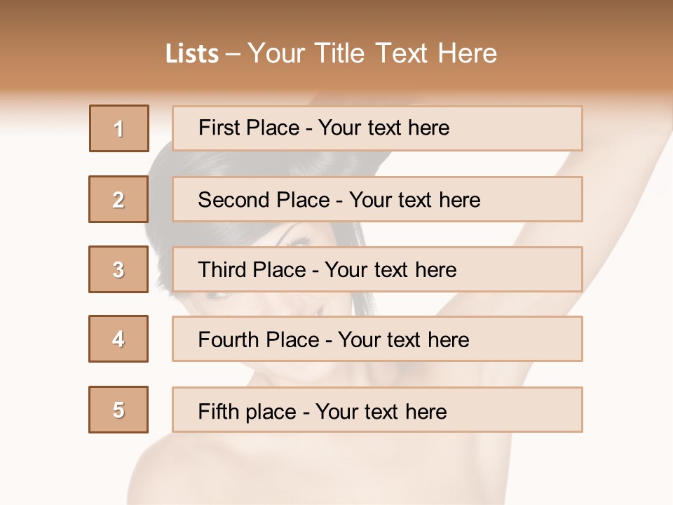 Style Girl Brown PowerPoint Template