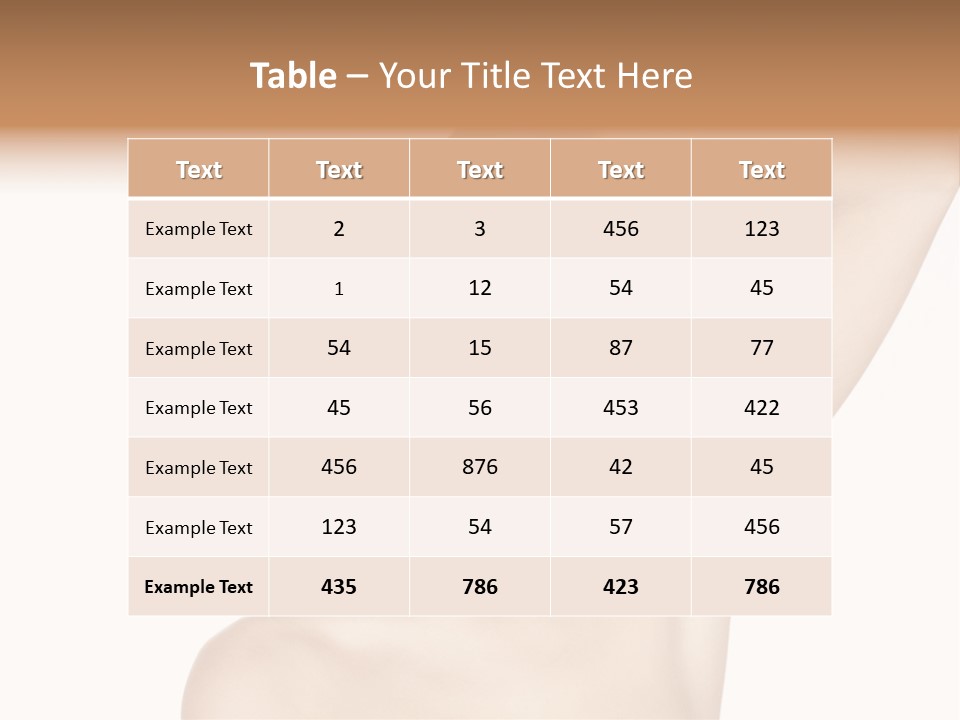 Style Girl Brown PowerPoint Template