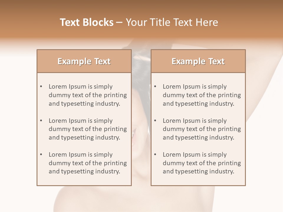 Style Girl Brown PowerPoint Template