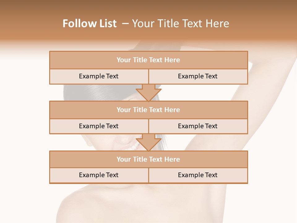 Style Girl Brown PowerPoint Template