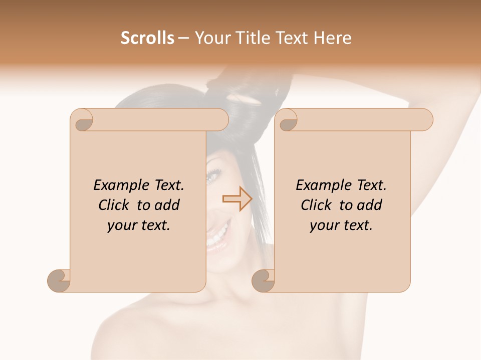 Style Girl Brown PowerPoint Template