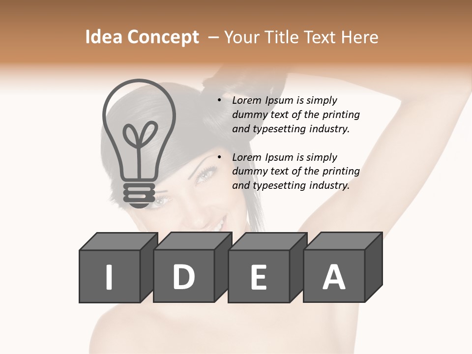 Style Girl Brown PowerPoint Template