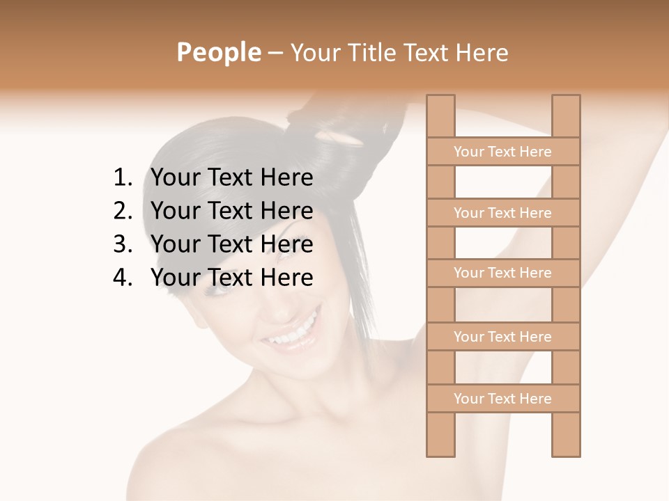 Style Girl Brown PowerPoint Template