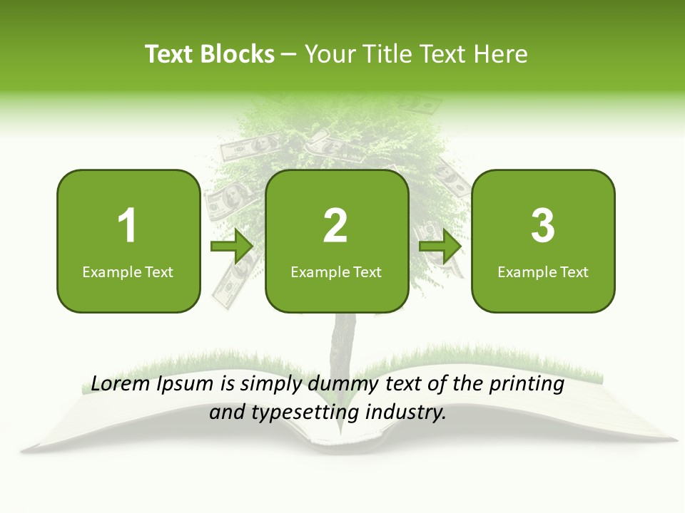 Knowledge Grow Landscape PowerPoint Template