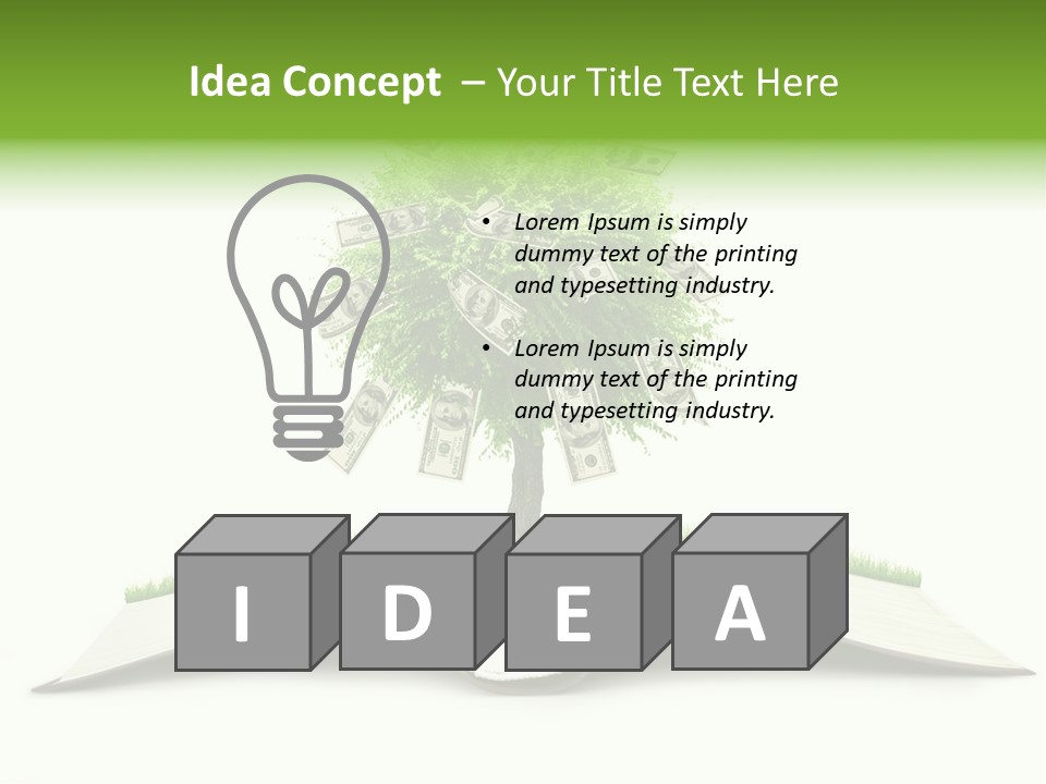 Knowledge Grow Landscape PowerPoint Template