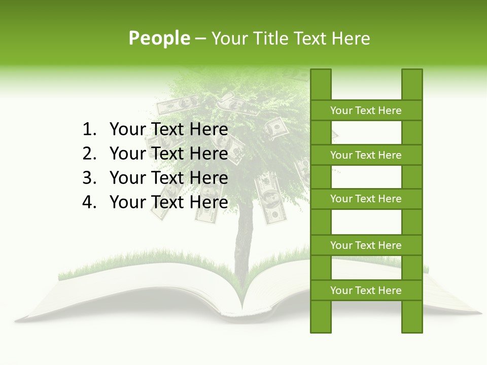 Knowledge Grow Landscape PowerPoint Template