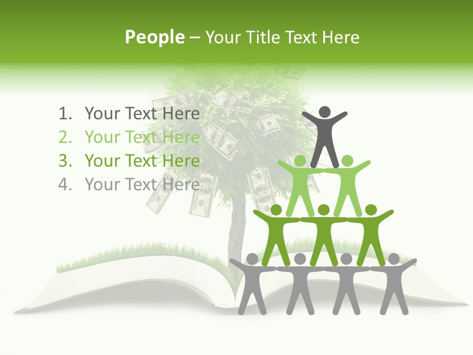 Knowledge Grow Landscape PowerPoint Template