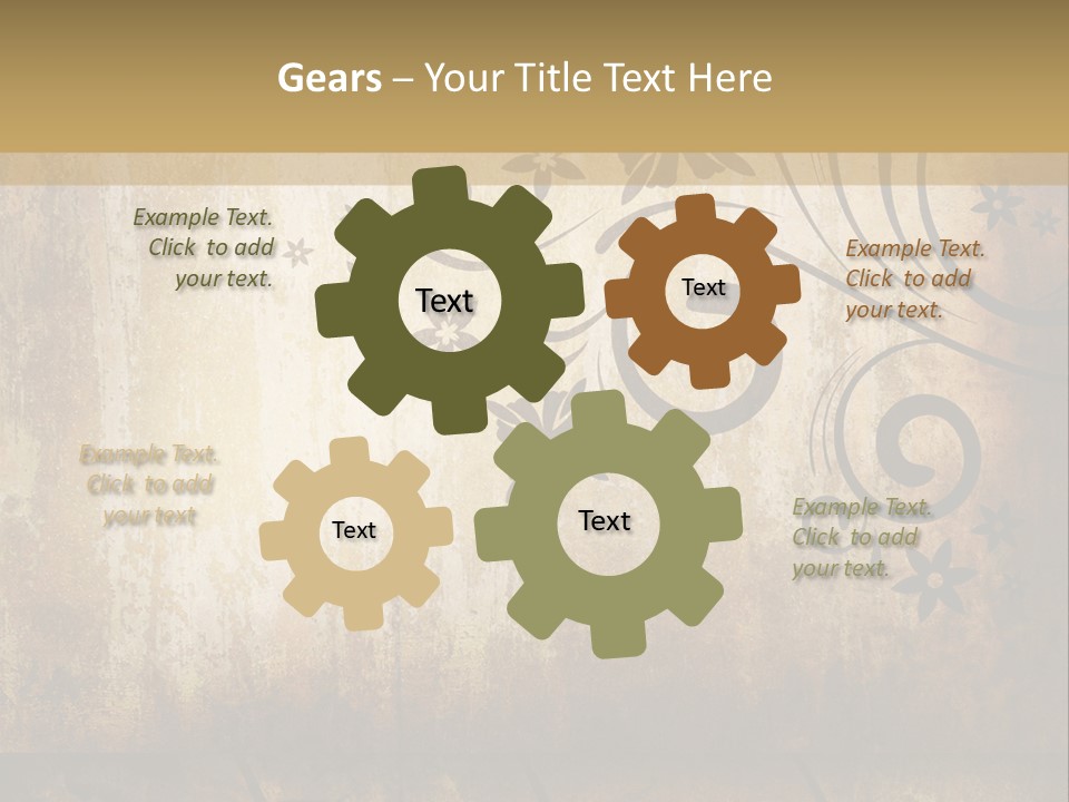 Stained Aging Materials PowerPoint Template