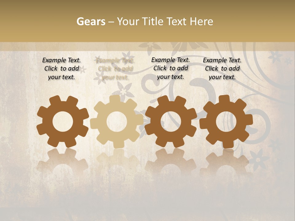 Stained Aging Materials PowerPoint Template