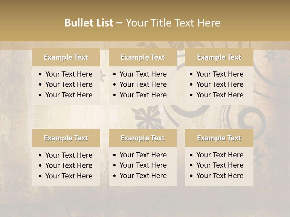 Stained Aging Materials PowerPoint Template