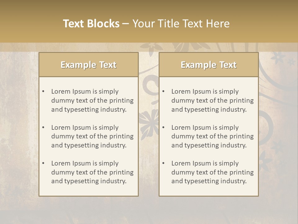 Stained Aging Materials PowerPoint Template
