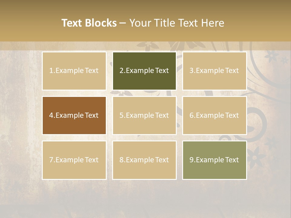 Stained Aging Materials PowerPoint Template