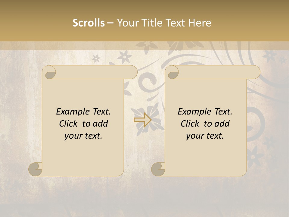 Stained Aging Materials PowerPoint Template