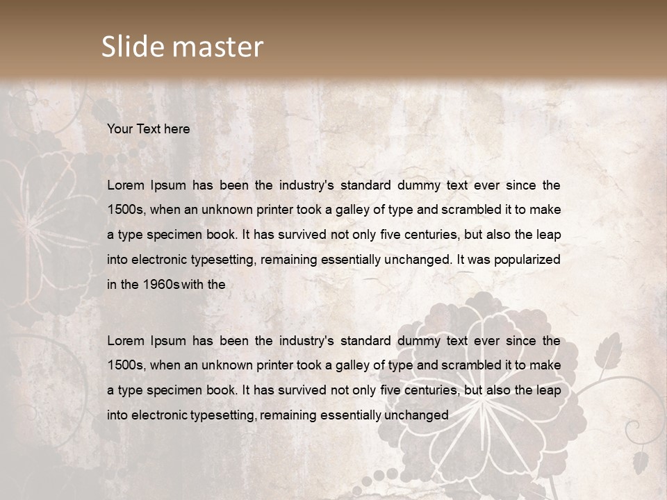 Burned Border Grunge PowerPoint Template