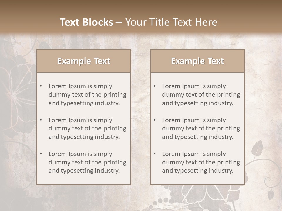 Burned Border Grunge PowerPoint Template