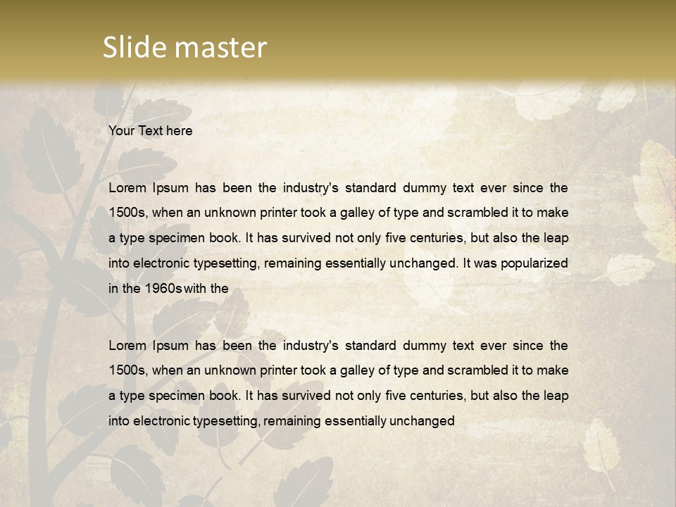 Paint Abstract Aging PowerPoint Template