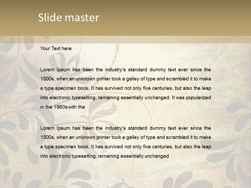 Manuscript Blank Color PowerPoint Template