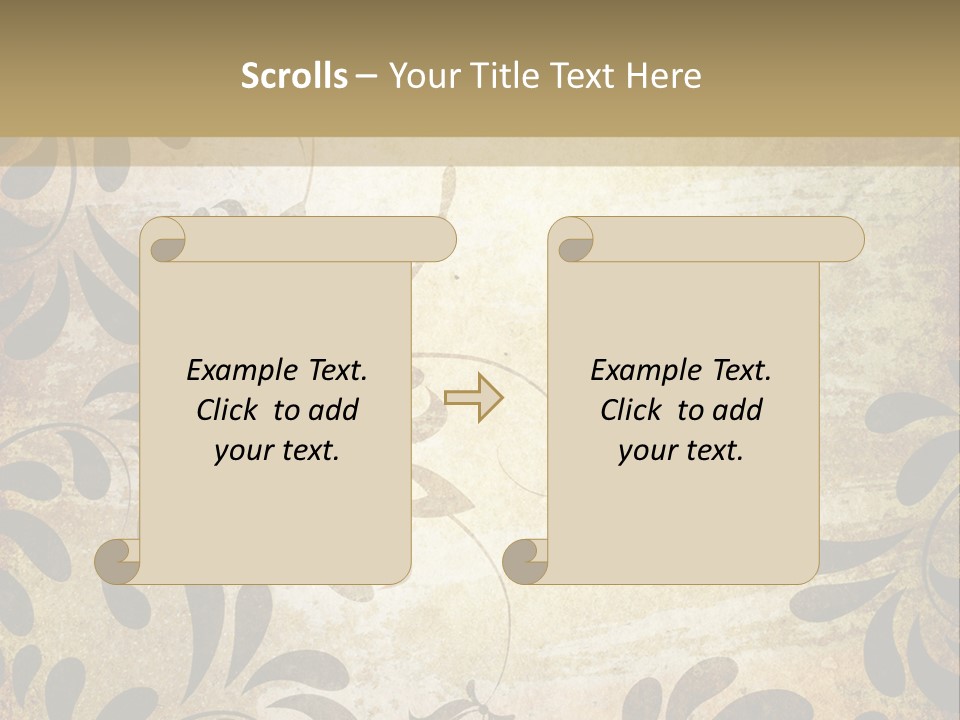 Manuscript Blank Color PowerPoint Template