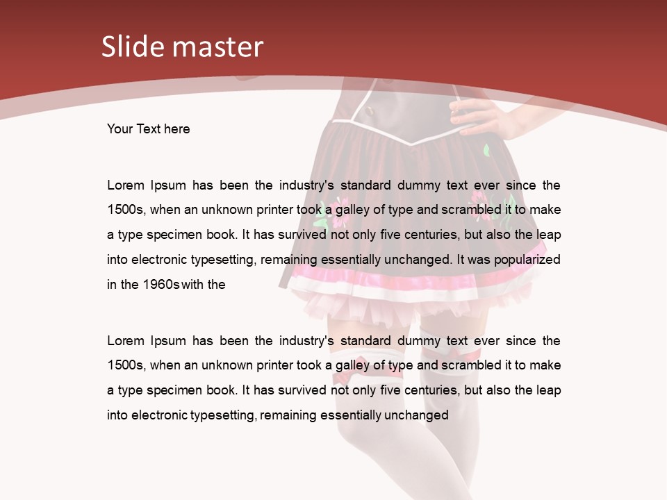 Isolated Beautiful Smile PowerPoint Template