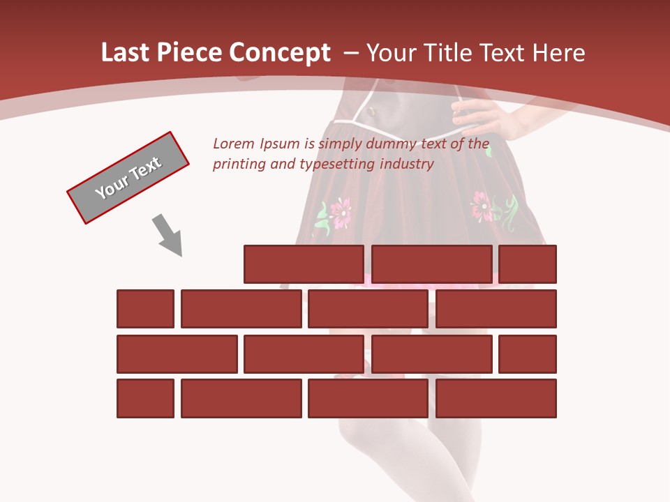 Isolated Beautiful Smile PowerPoint Template