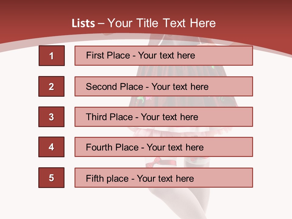 Isolated Beautiful Smile PowerPoint Template