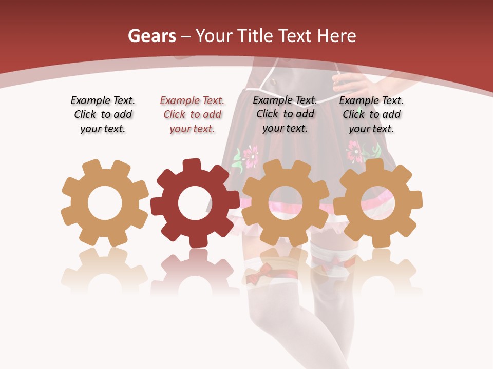 Isolated Beautiful Smile PowerPoint Template