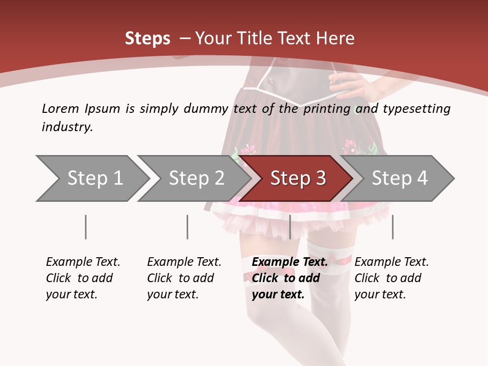 Isolated Beautiful Smile PowerPoint Template