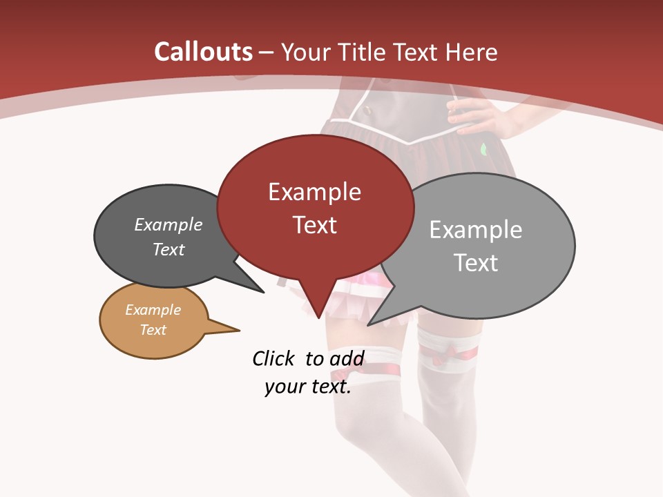 Isolated Beautiful Smile PowerPoint Template