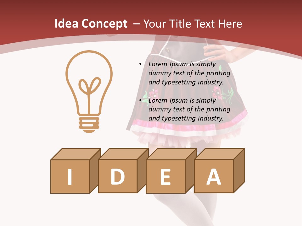 Isolated Beautiful Smile PowerPoint Template