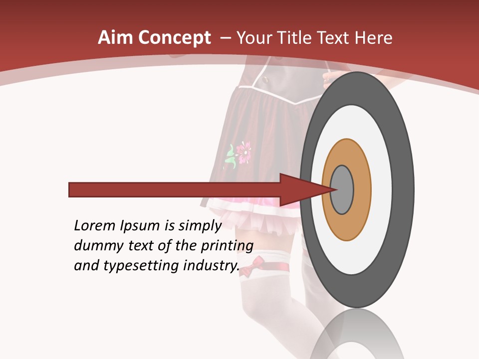 Isolated Beautiful Smile PowerPoint Template