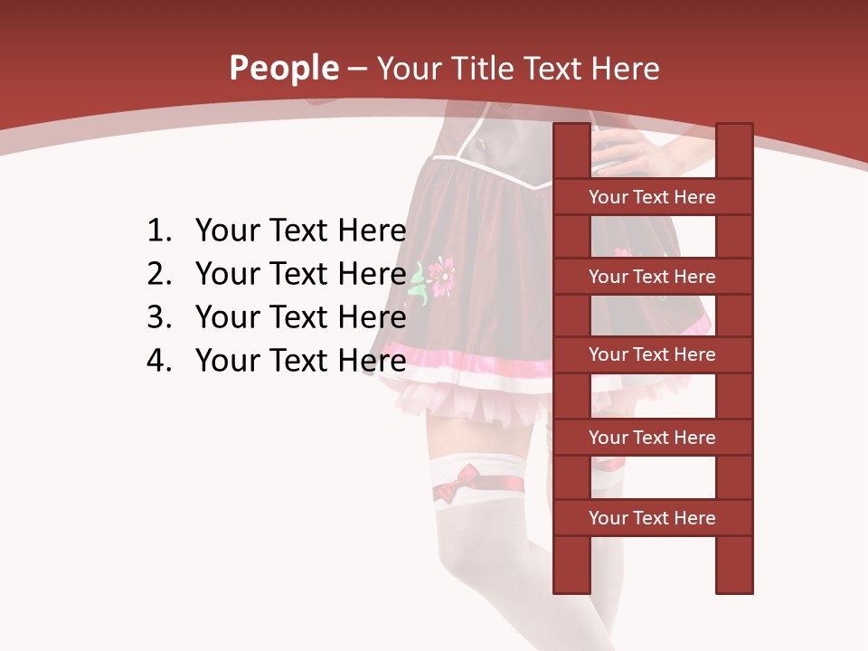 Isolated Beautiful Smile PowerPoint Template