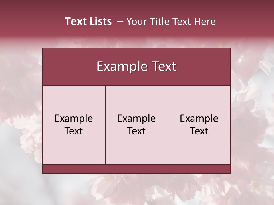 New Life Sunlight Sakura PowerPoint Template