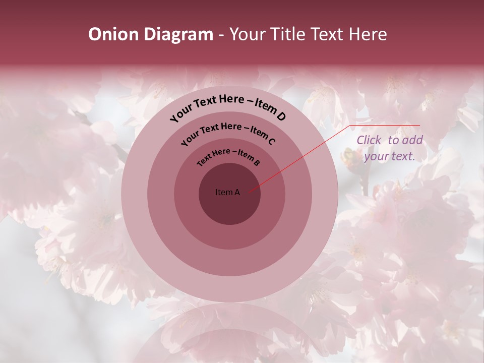 New Life Sunlight Sakura PowerPoint Template