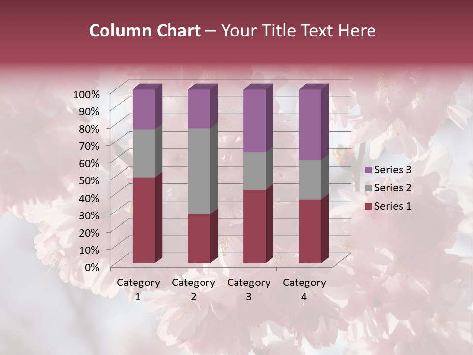 New Life Sunlight Sakura PowerPoint Template