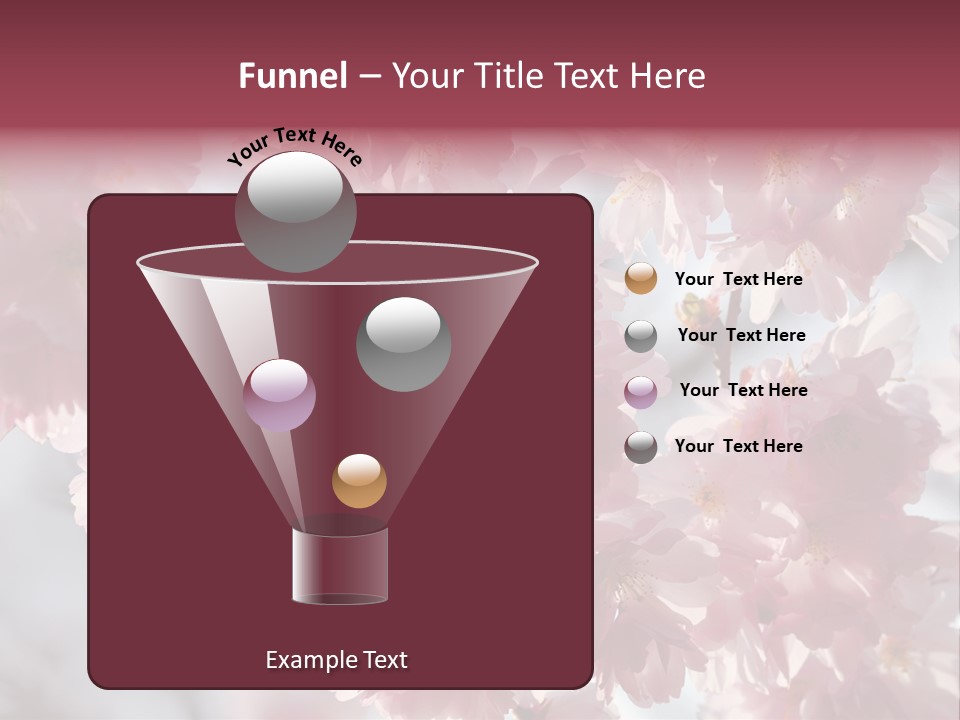 New Life Sunlight Sakura PowerPoint Template