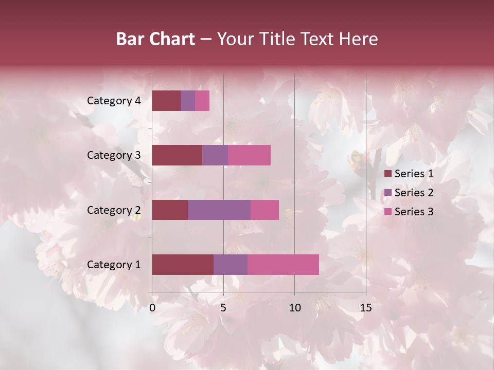 New Life Sunlight Sakura PowerPoint Template