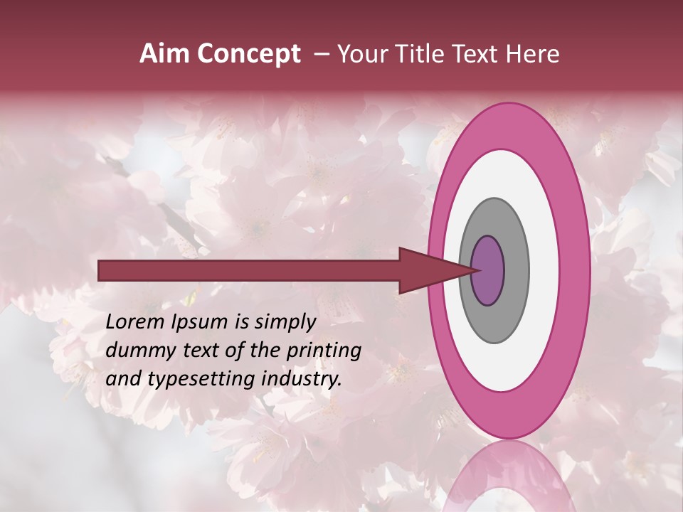 New Life Sunlight Sakura PowerPoint Template