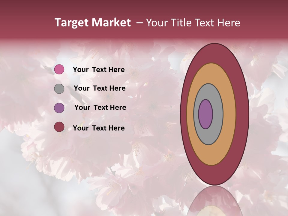 New Life Sunlight Sakura PowerPoint Template