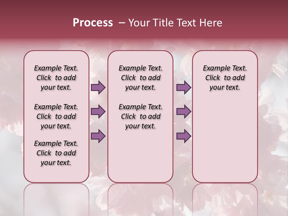 New Life Sunlight Sakura PowerPoint Template