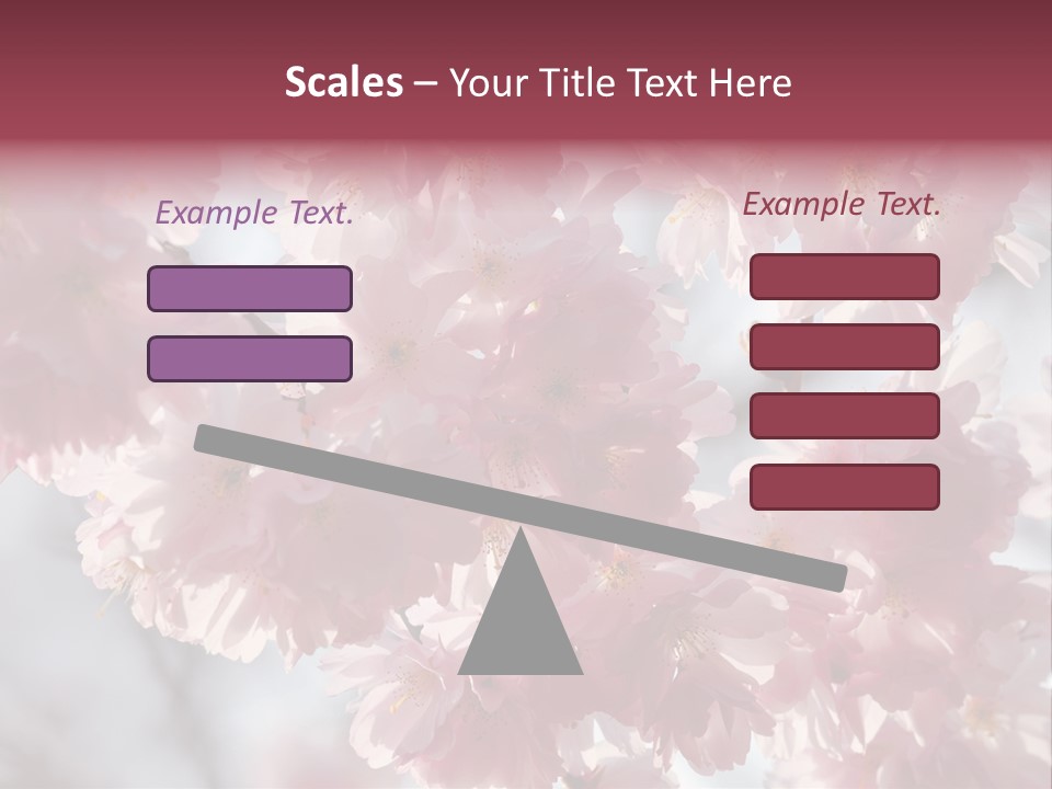 New Life Sunlight Sakura PowerPoint Template