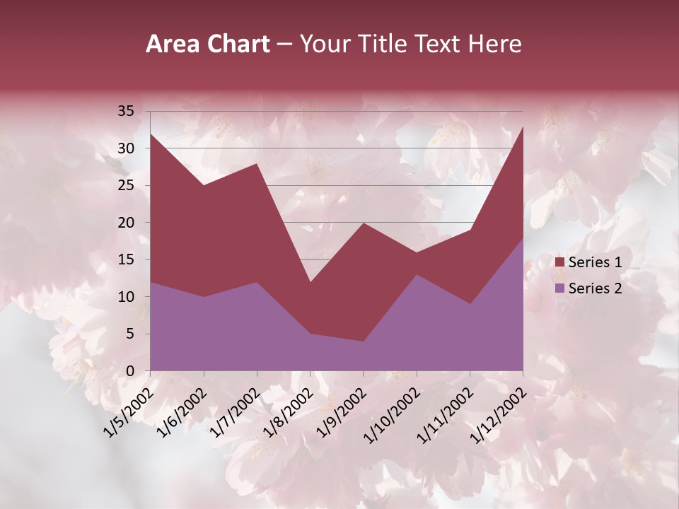 New Life Sunlight Sakura PowerPoint Template