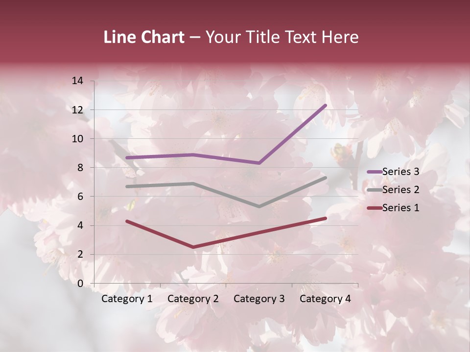 New Life Sunlight Sakura PowerPoint Template