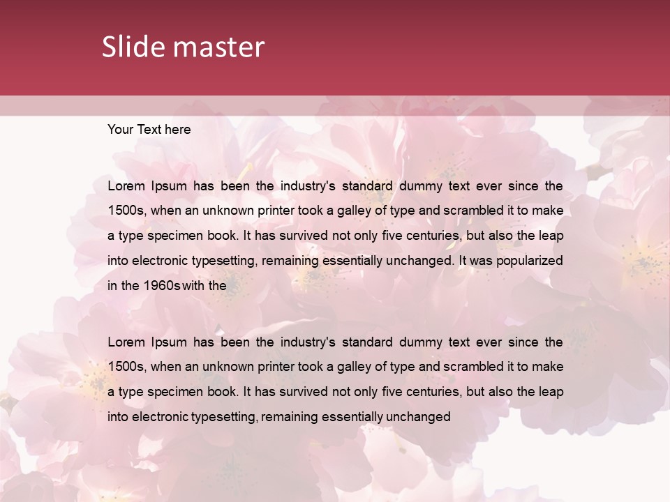 Flower Blossom Flower Head PowerPoint Template