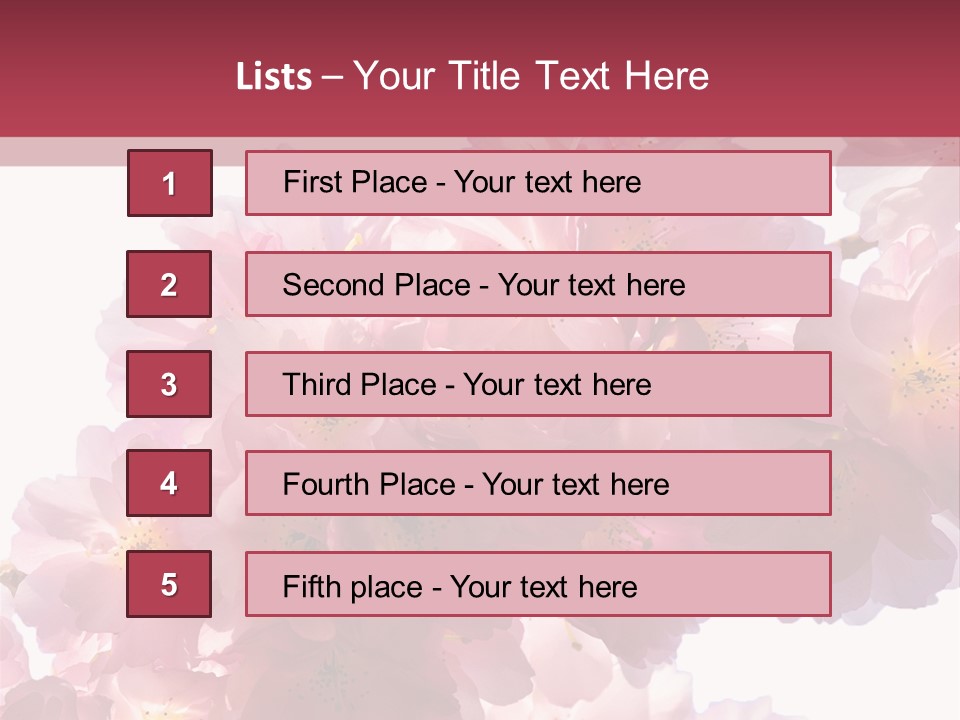 Flower Blossom Flower Head PowerPoint Template